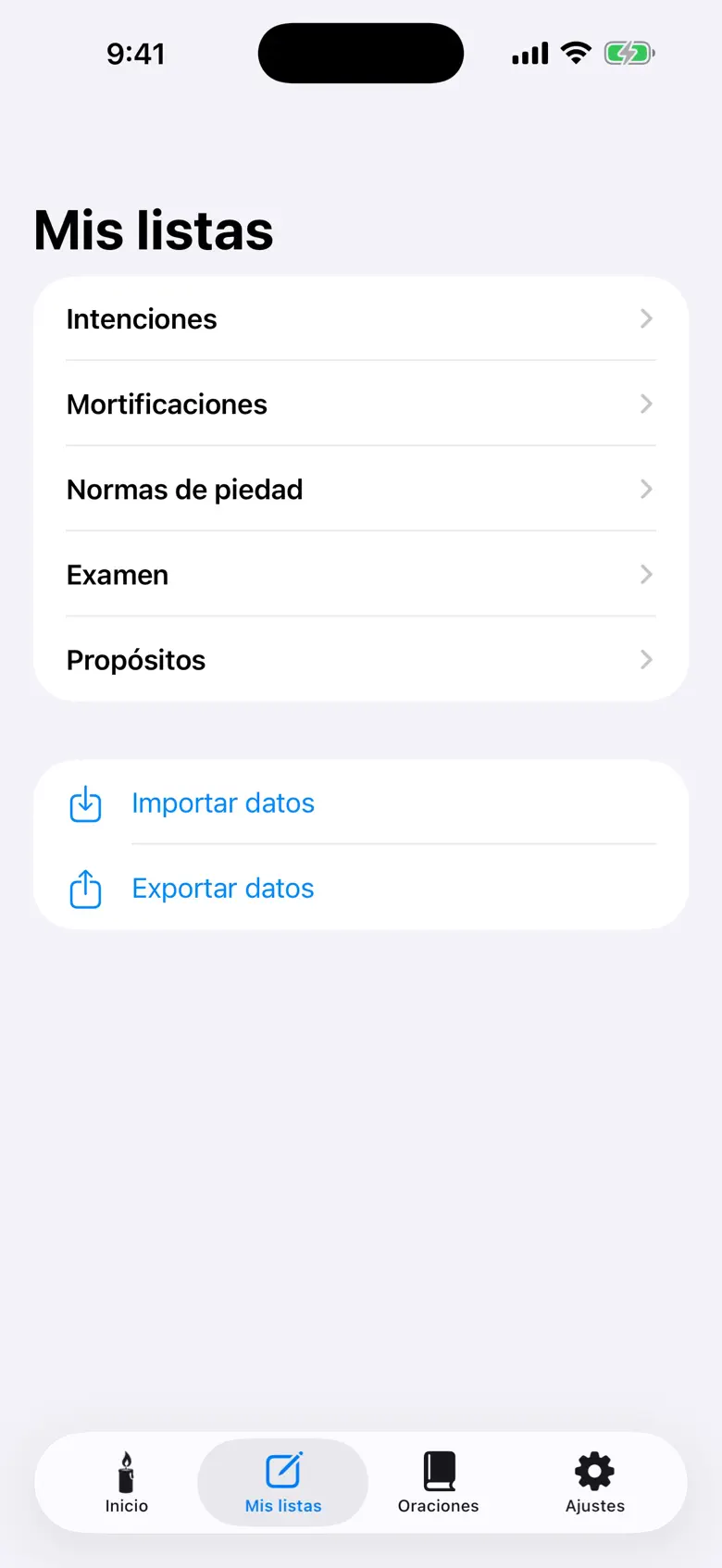 Mis listas de OfferIt
